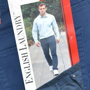Blue English Laundry Men's 5- Pocket Pants Straight Fit Pant